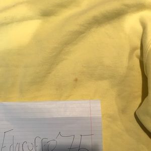 Supreme panelled crewneck pale yellow SS16